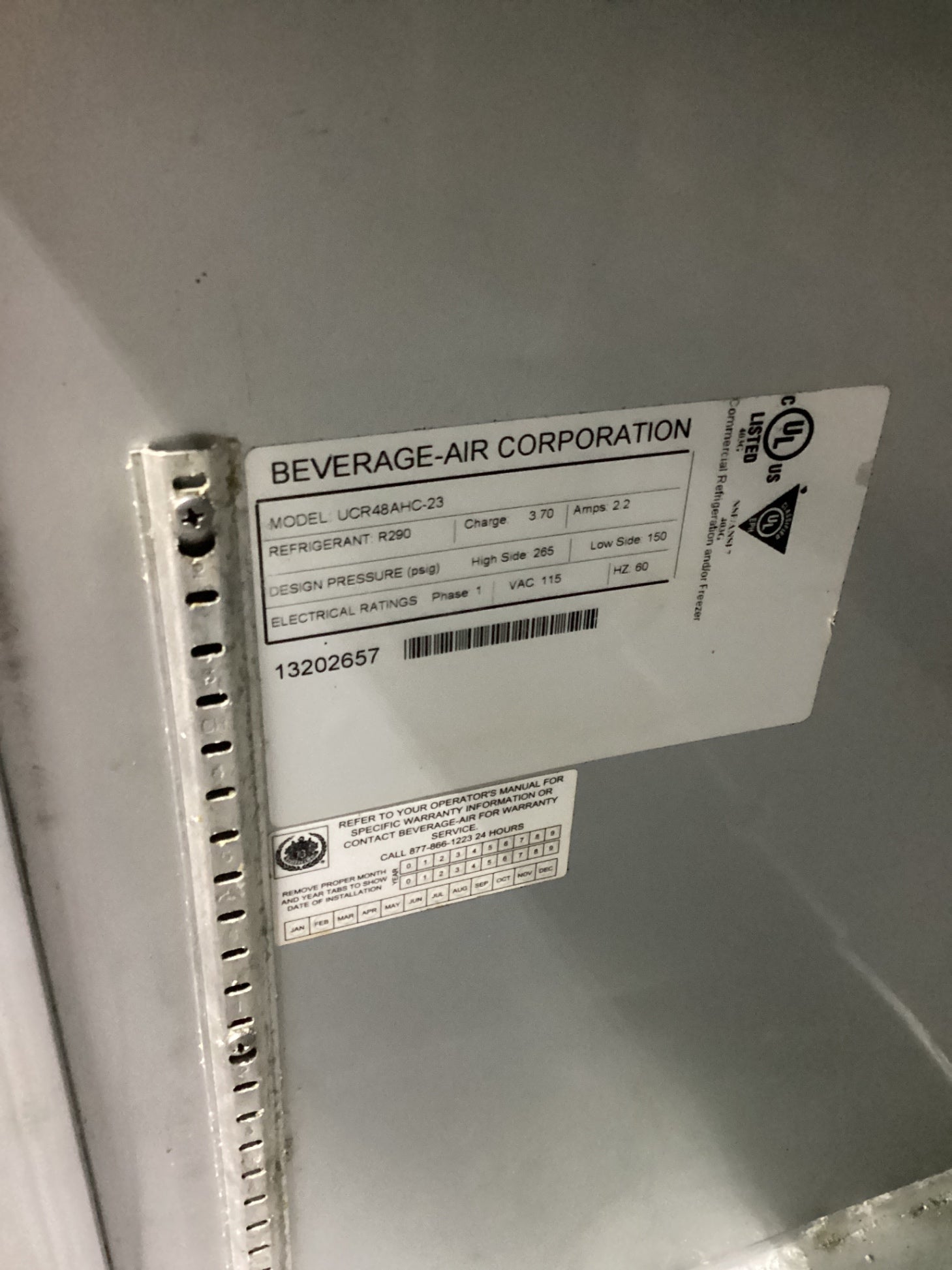 Beverage-Air UCR48AHC-23 Undercounter Refrigerator