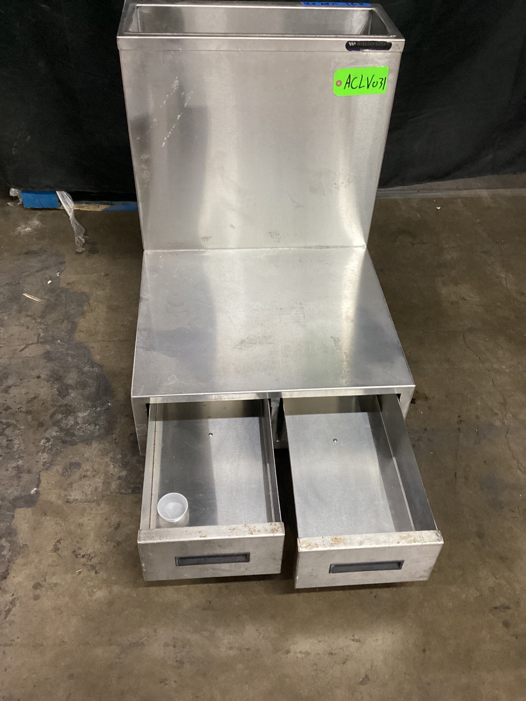 Wasserstrom Custom Stainless Steel Rolling Cart W/ Drawers
