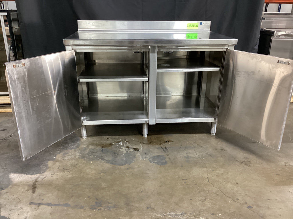 Trimark Stainless Steel Enclosed Base Prep Table