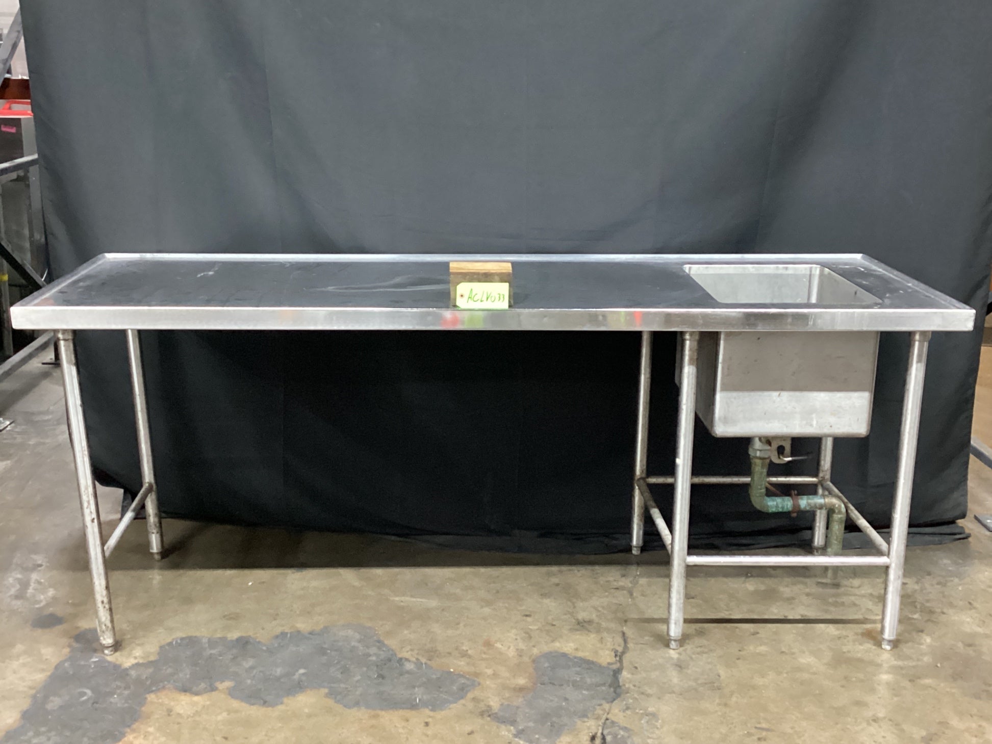 S&G Custom Stainless Steel Sink W/ Prep Table