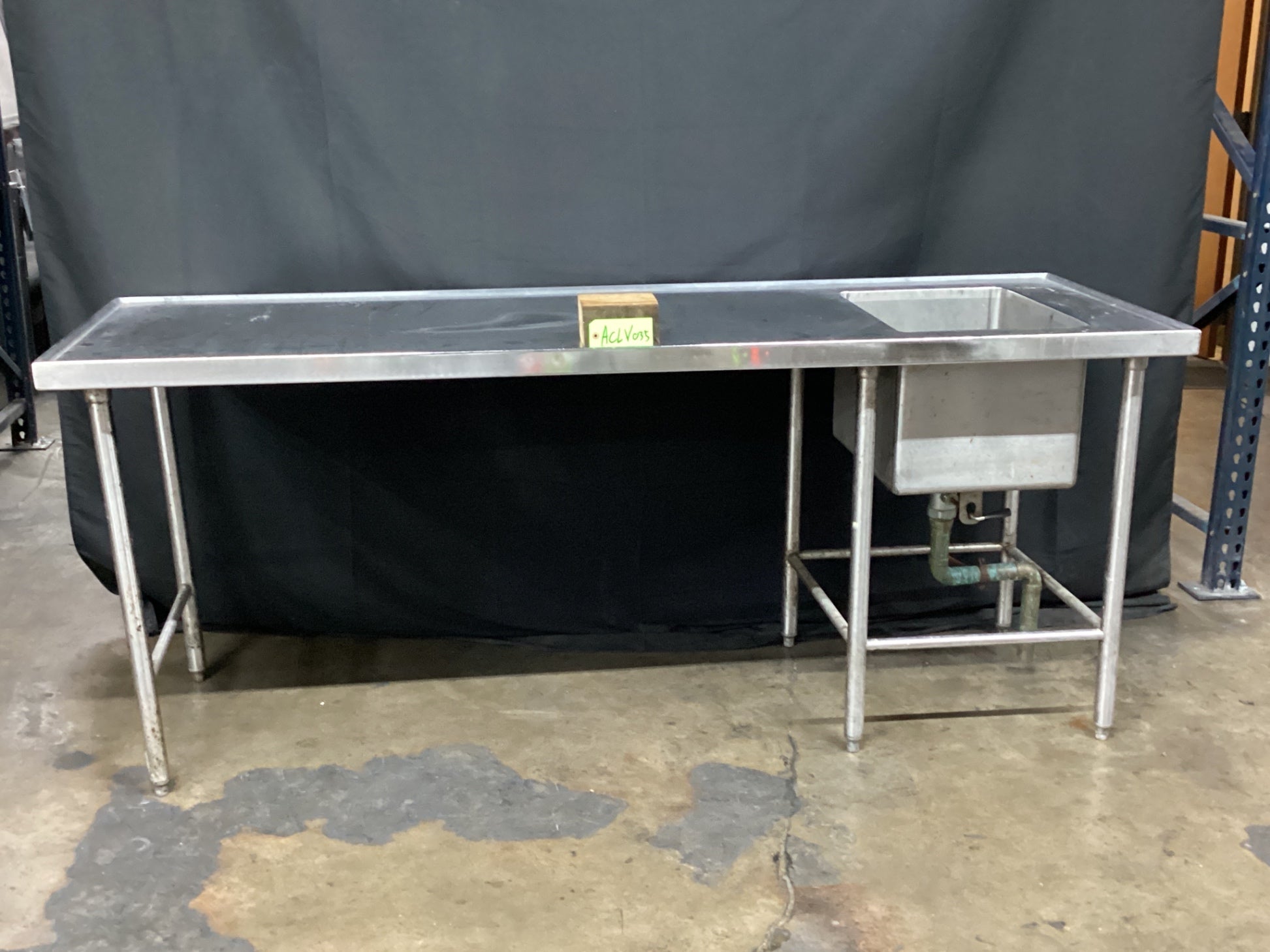 S&G Custom Stainless Steel Sink W/ Prep Table