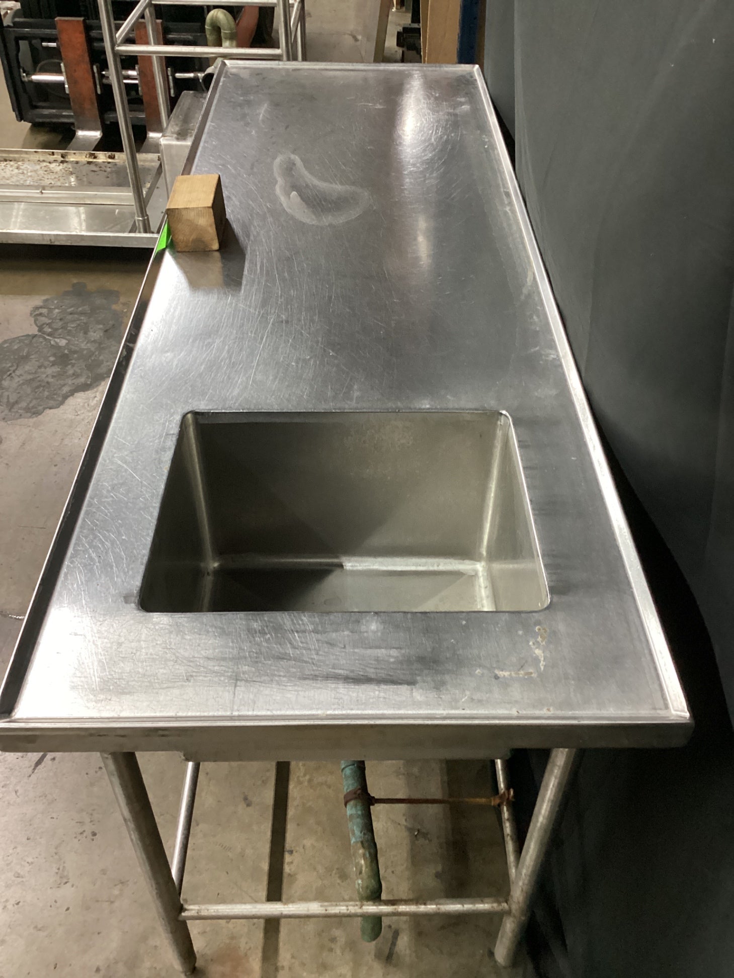 S&G Custom Stainless Steel Sink W/ Prep Table