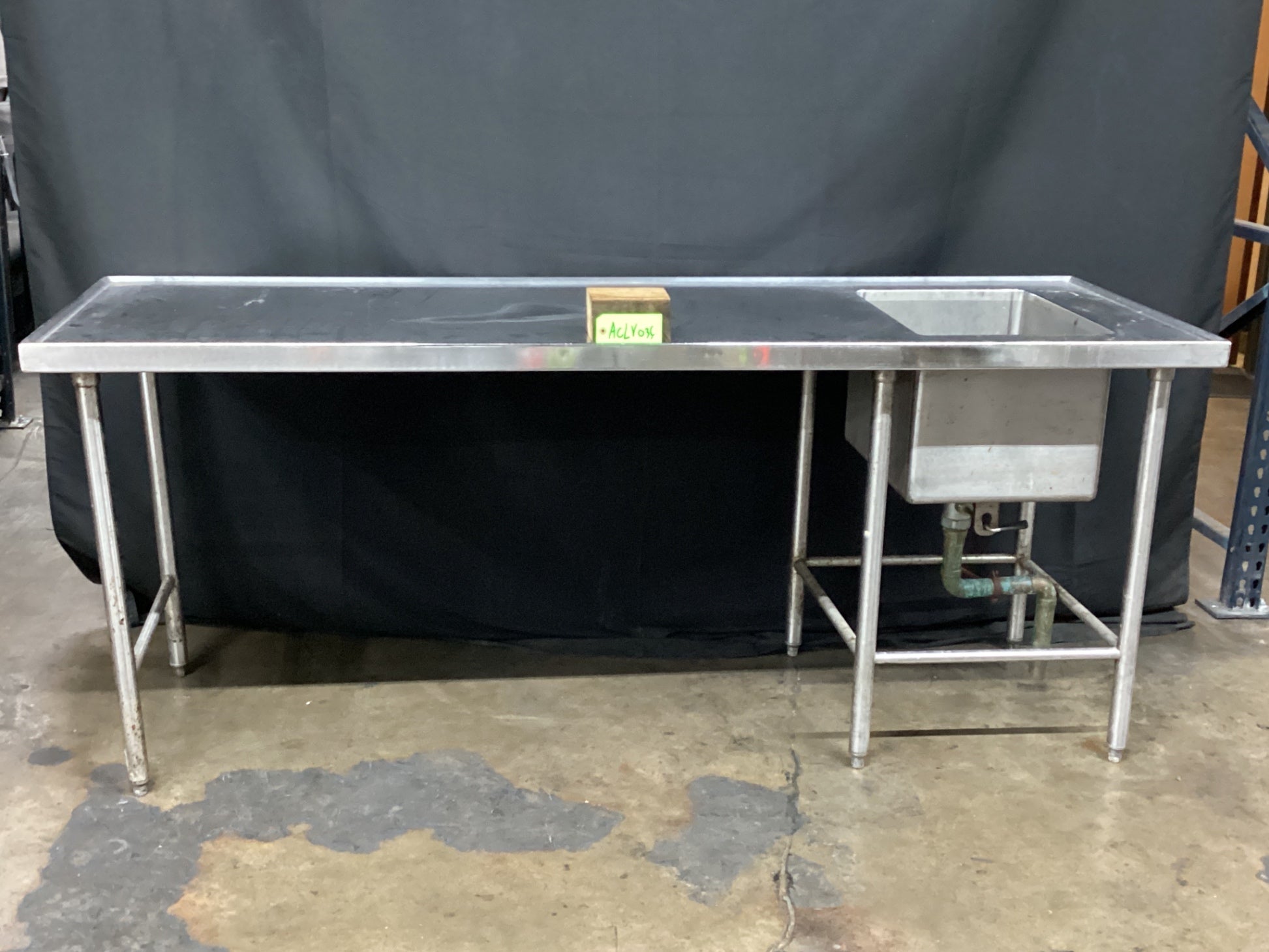 S&G Custom Stainless Steel Sink W/ Prep Table