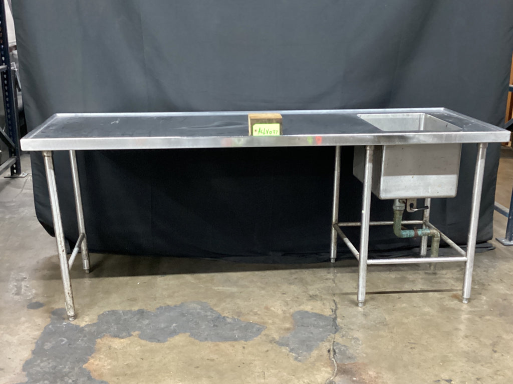 S&G Custom Stainless Steel Sink W/ Prep Table