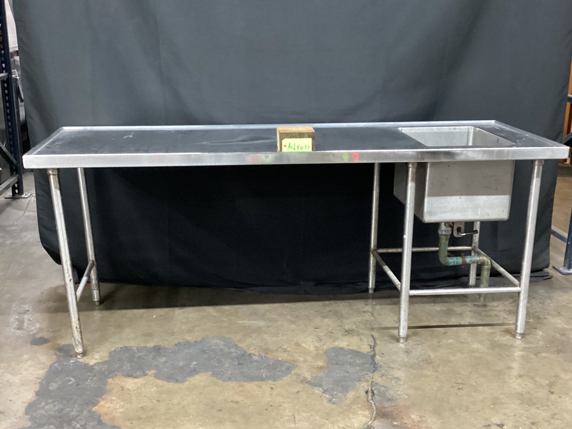 S&G Custom Stainless Steel Sink W/ Prep Table