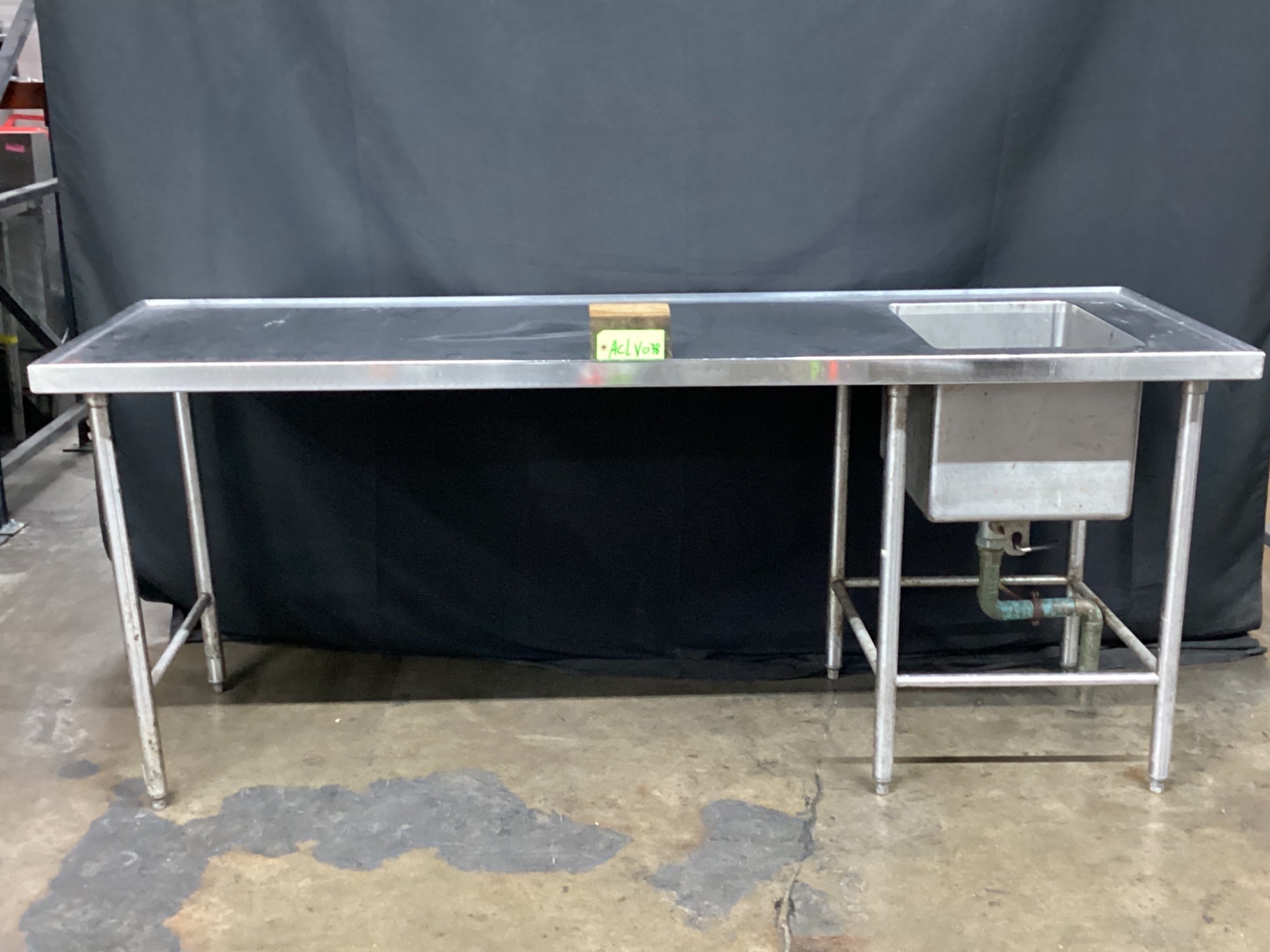S&G Custom Stainless Steel Sink W/ Prep Table