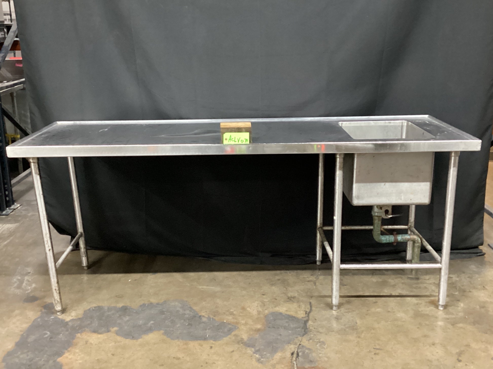 S&G Custom Stainless Steel Sink W/ Prep Table