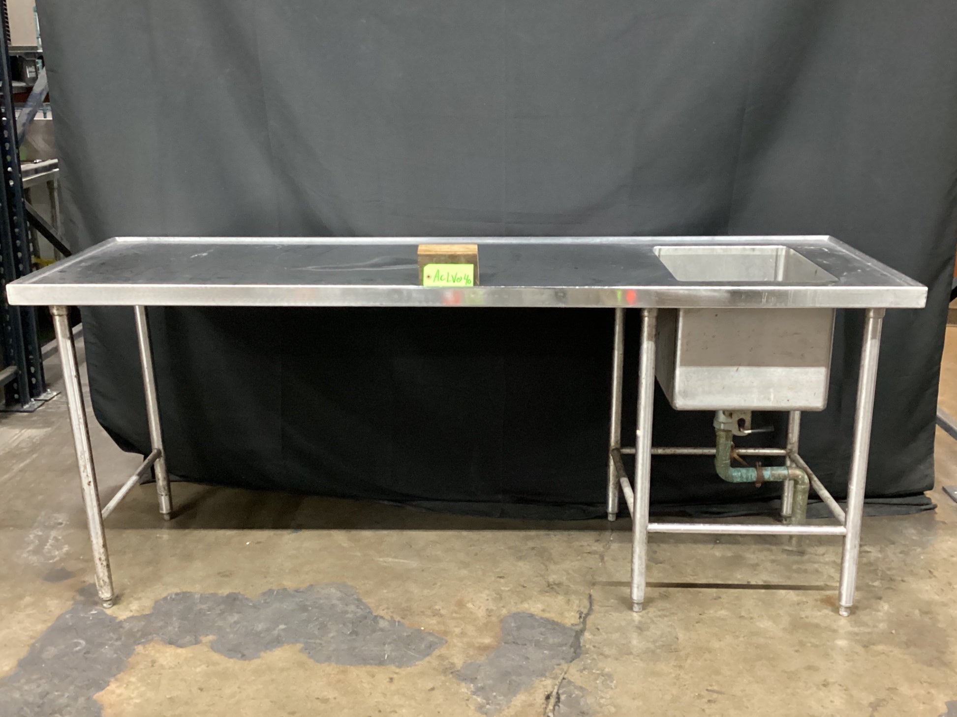 S&G Custom Stainless Steel Sink W/ Prep Table