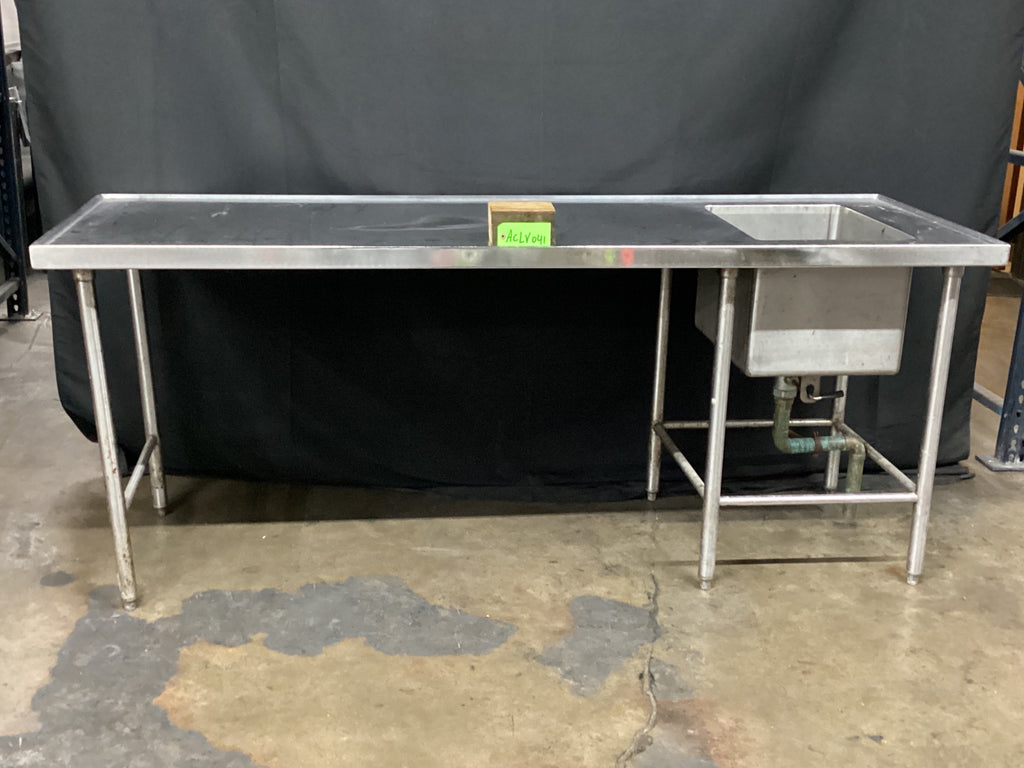 S&G Custom Stainless Steel Sink W/ Prep Table