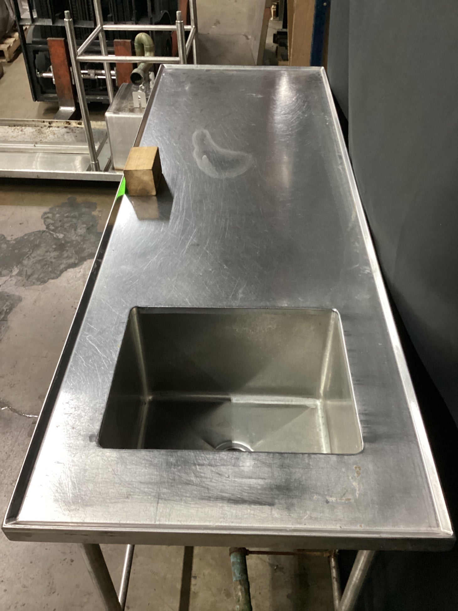 S&G Custom Stainless Steel Sink W/ Prep Table