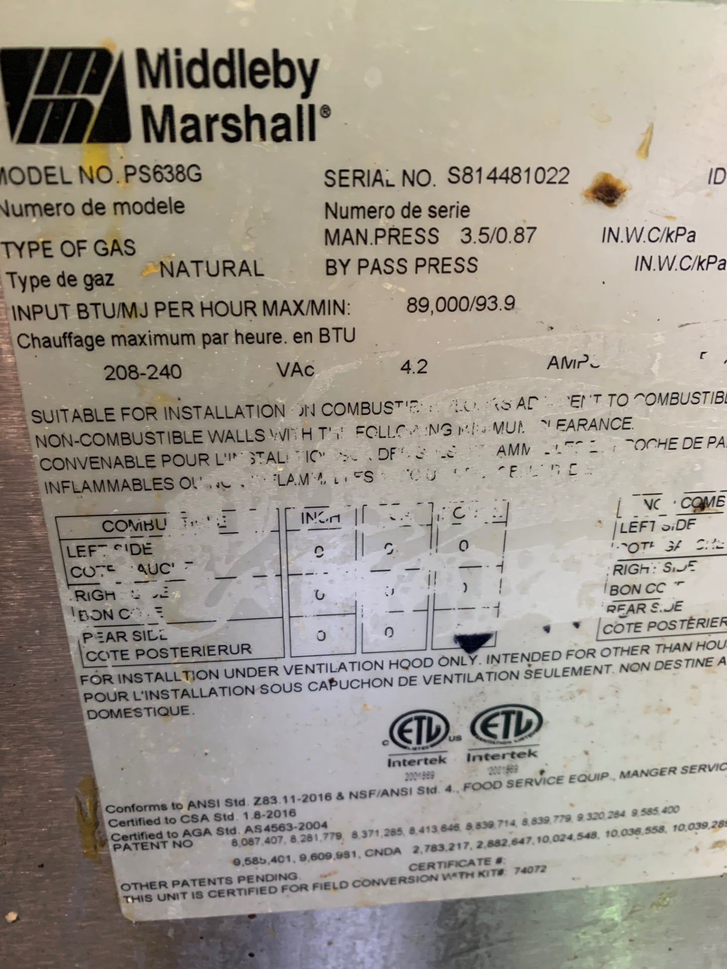 Middleby Marshall DZ33T Three-Tier Infrared Conveyor Oven