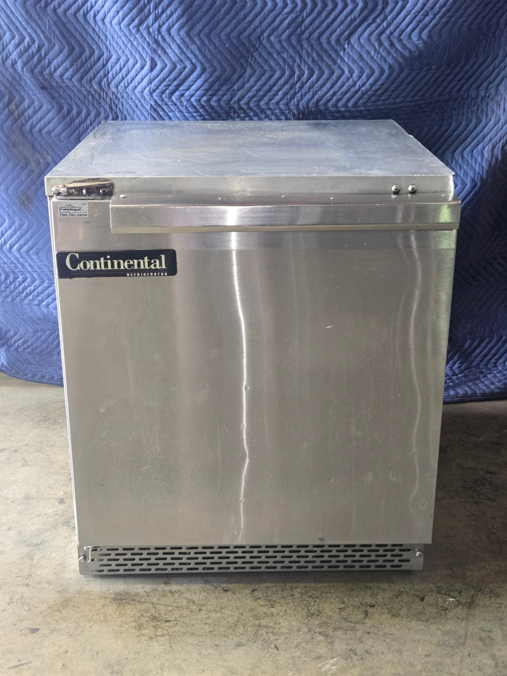 Continteal Stainless Steel Undercounter Refrigerator