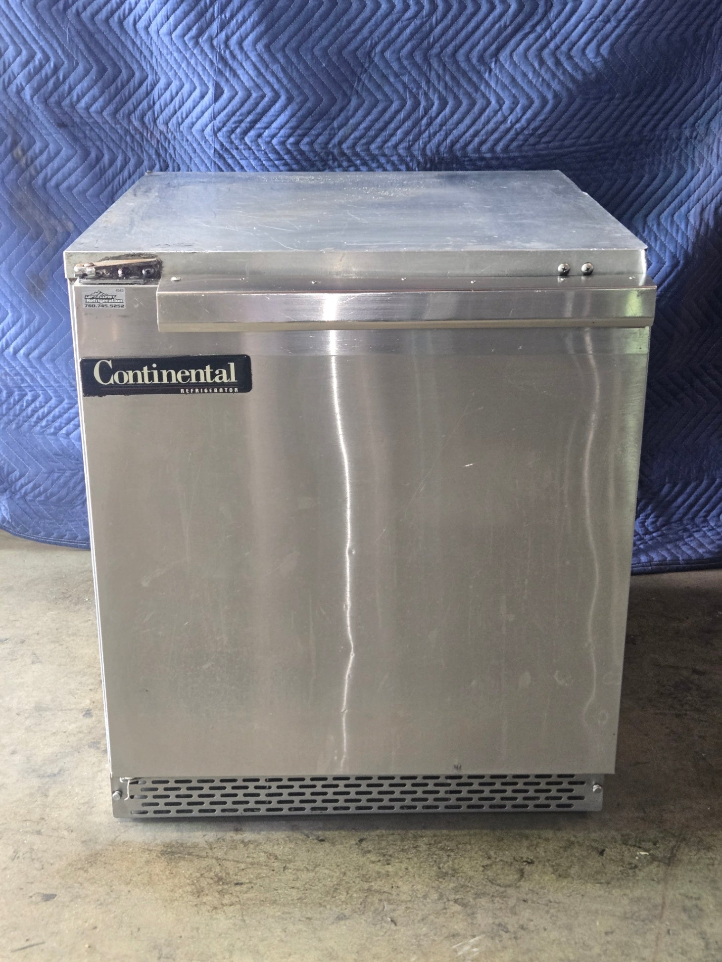 Continteal Stainless Steel Undercounter Refrigerator