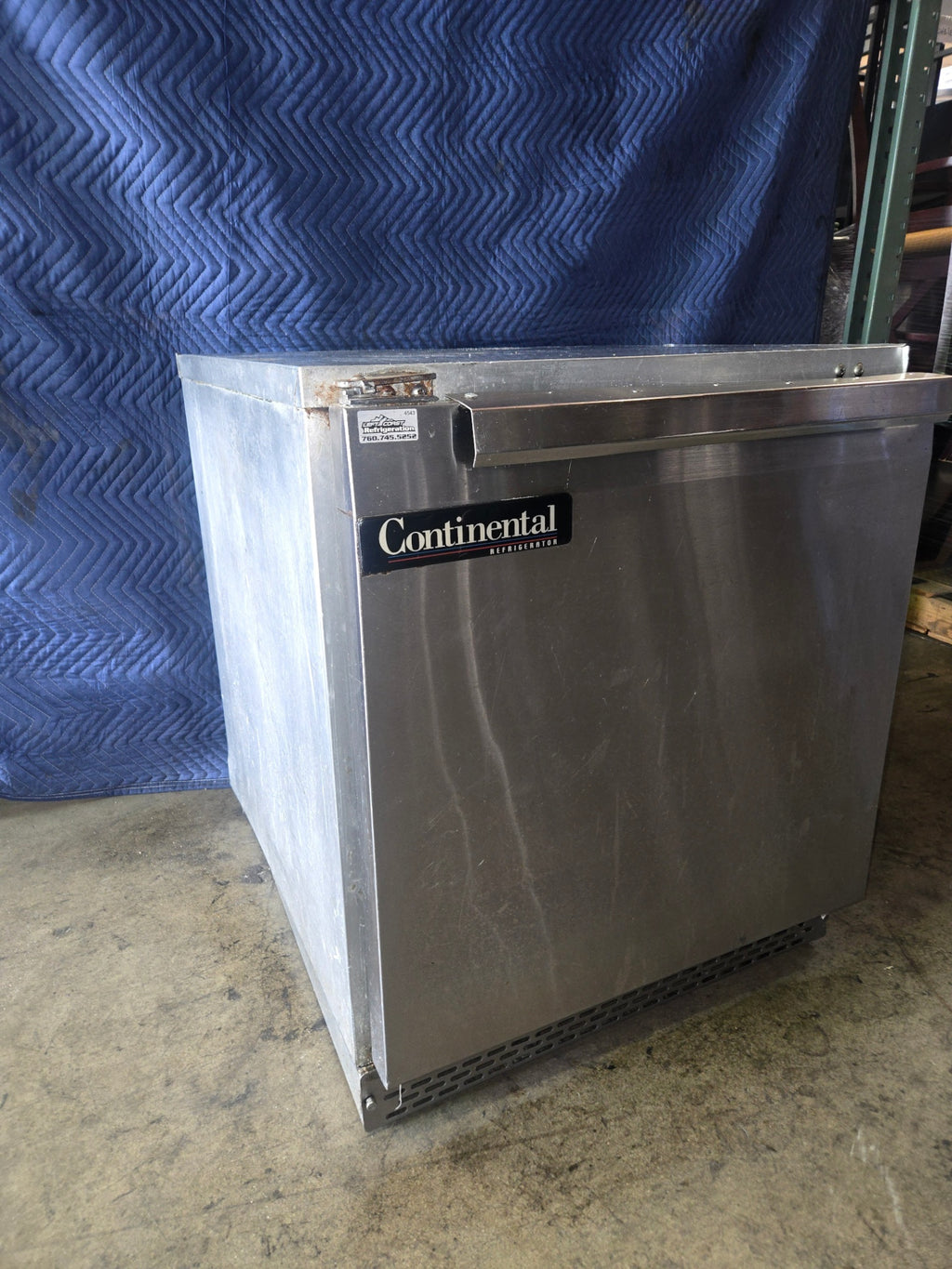 Continteal Stainless Steel Undercounter Refrigerator