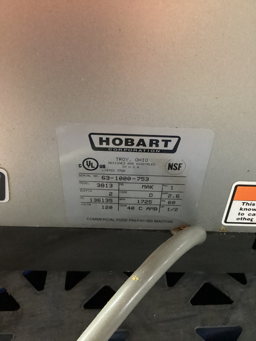 Hobart 3813 Deli Slicer