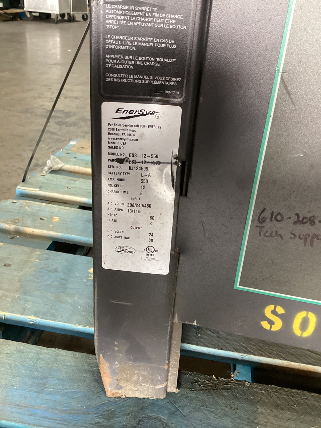 Enersys Enforcer SCR ES3-12-550 Battery Charger