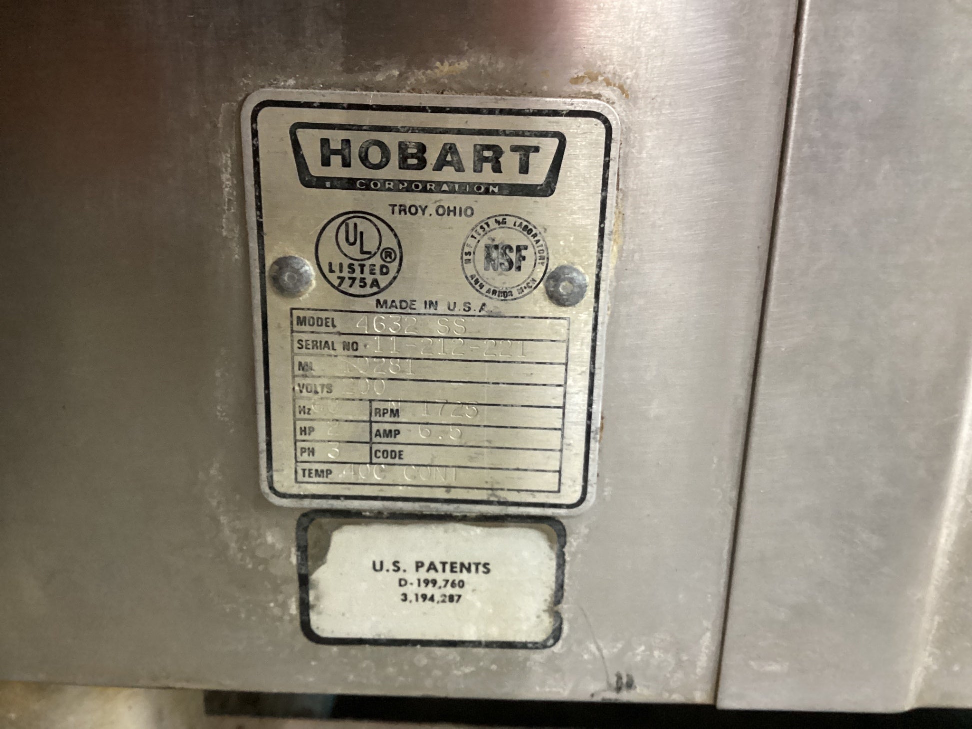 Hobart 4632 SS Meat Grinder
