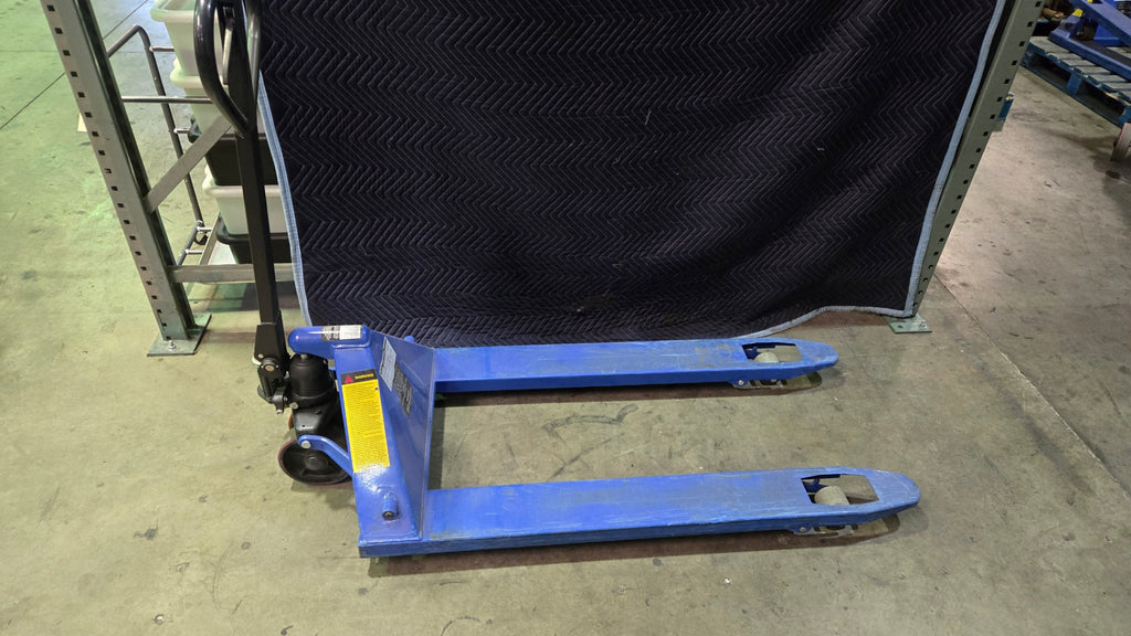 Grainger 12U124 Blue Hand Hydraulic Pallet jack
