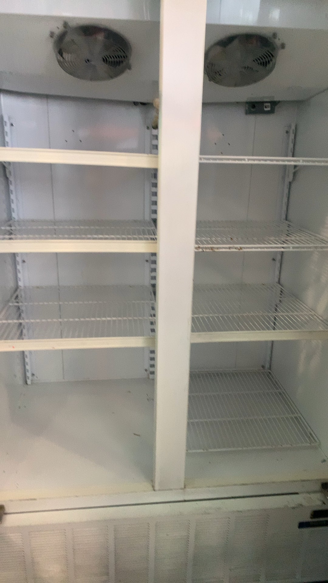 Master-Bilt BLG-48HD Merchandiser Refrigerator, Two Glass Swing Doors Bottom Mount R-404 Refrigerant