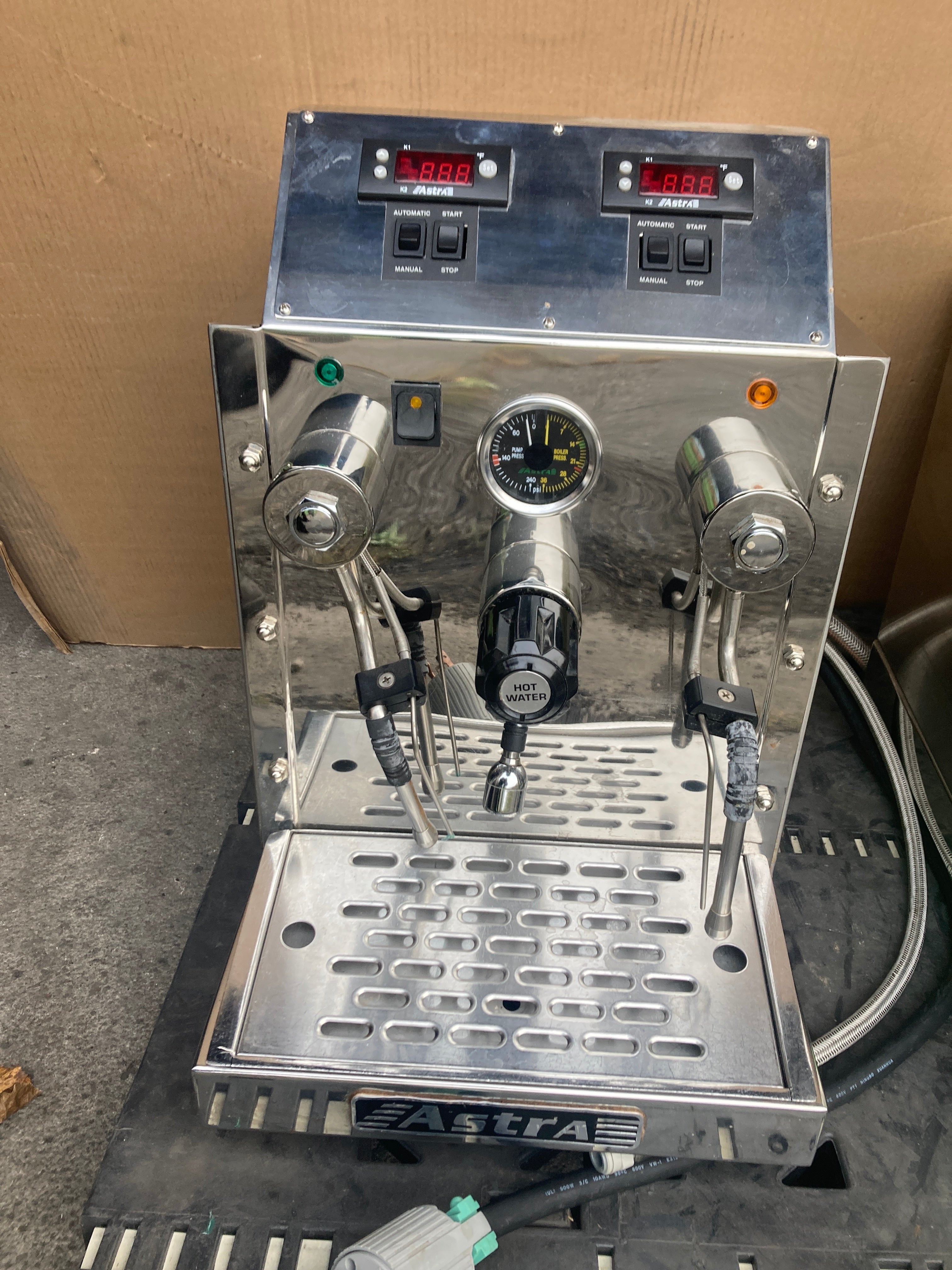 Astra STA4800 Milk Steamer Frother, Automatic Temperature Controlled, Countertop