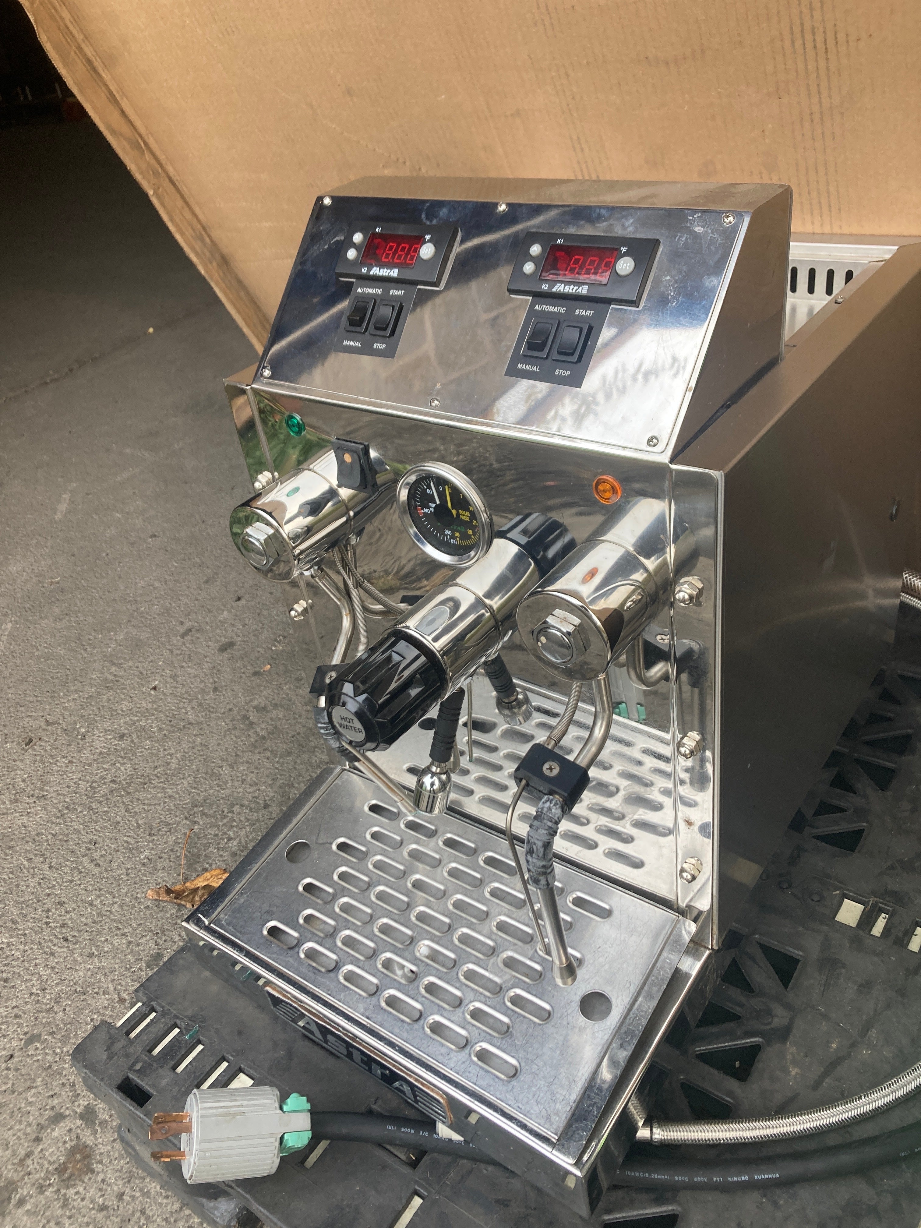 Astra STA4800 Milk Steamer Frother, Automatic Temperature Controlled, Countertop