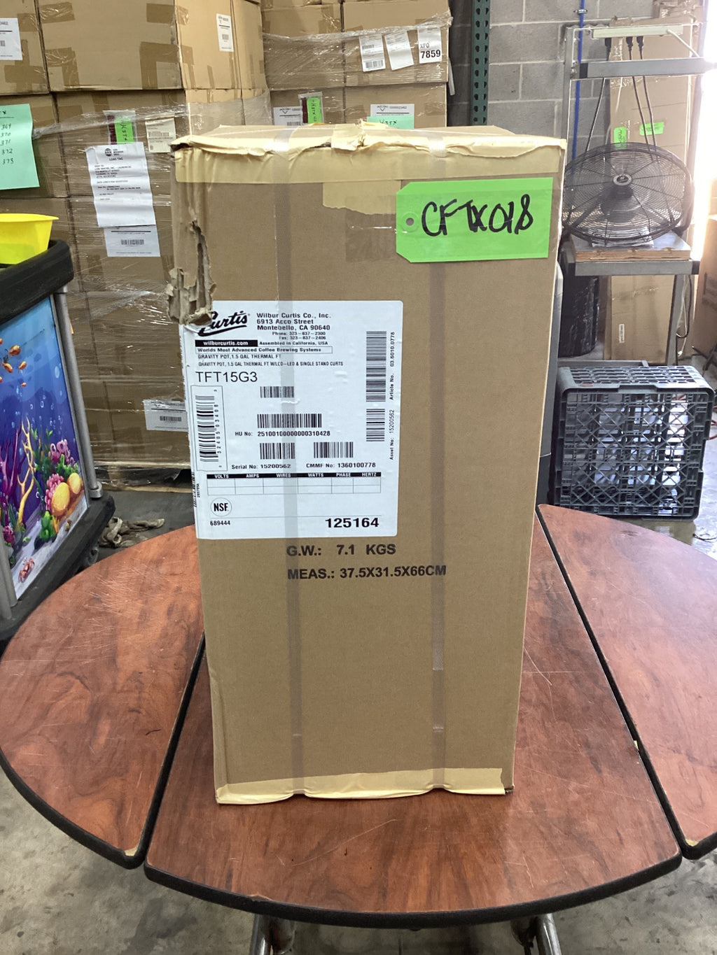 Curtis TFT15G3 1.5 Gallon Gravity Pot 1.5