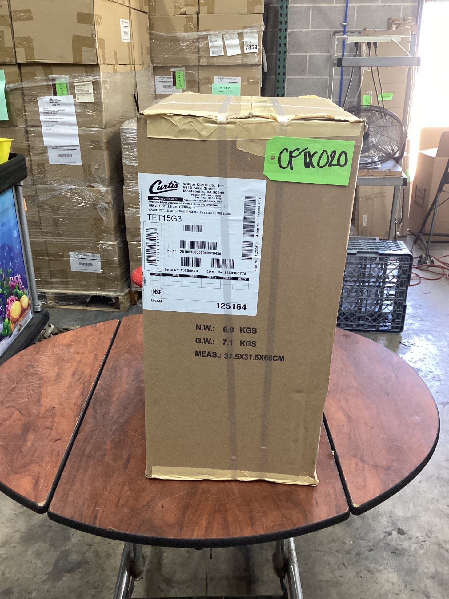 Curtis TFT15G3 1.5 Gallon Gravity Pot 1.5