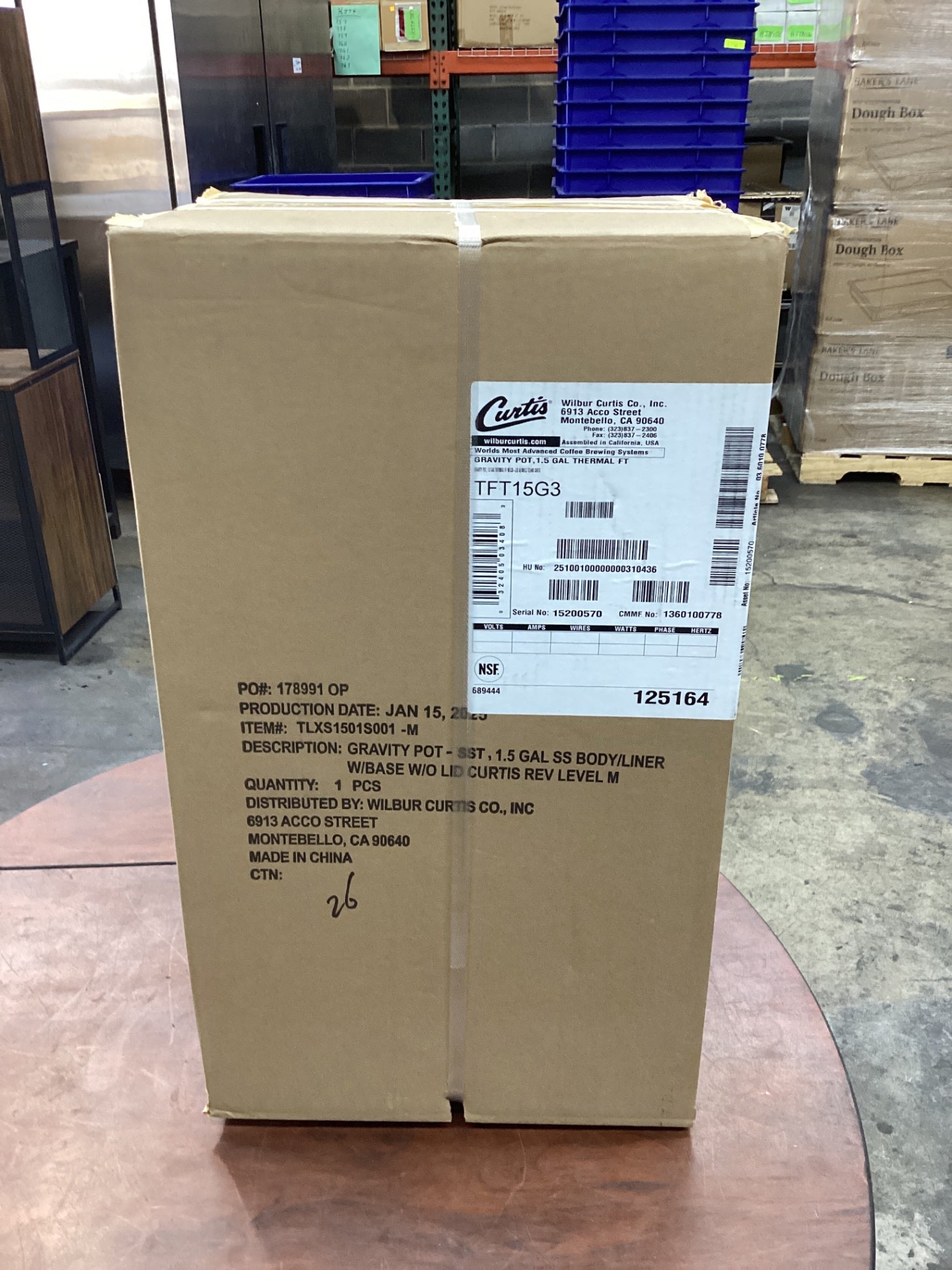 Curtis TFT15G3 1.5 Gallon Gravity Pot 1.5