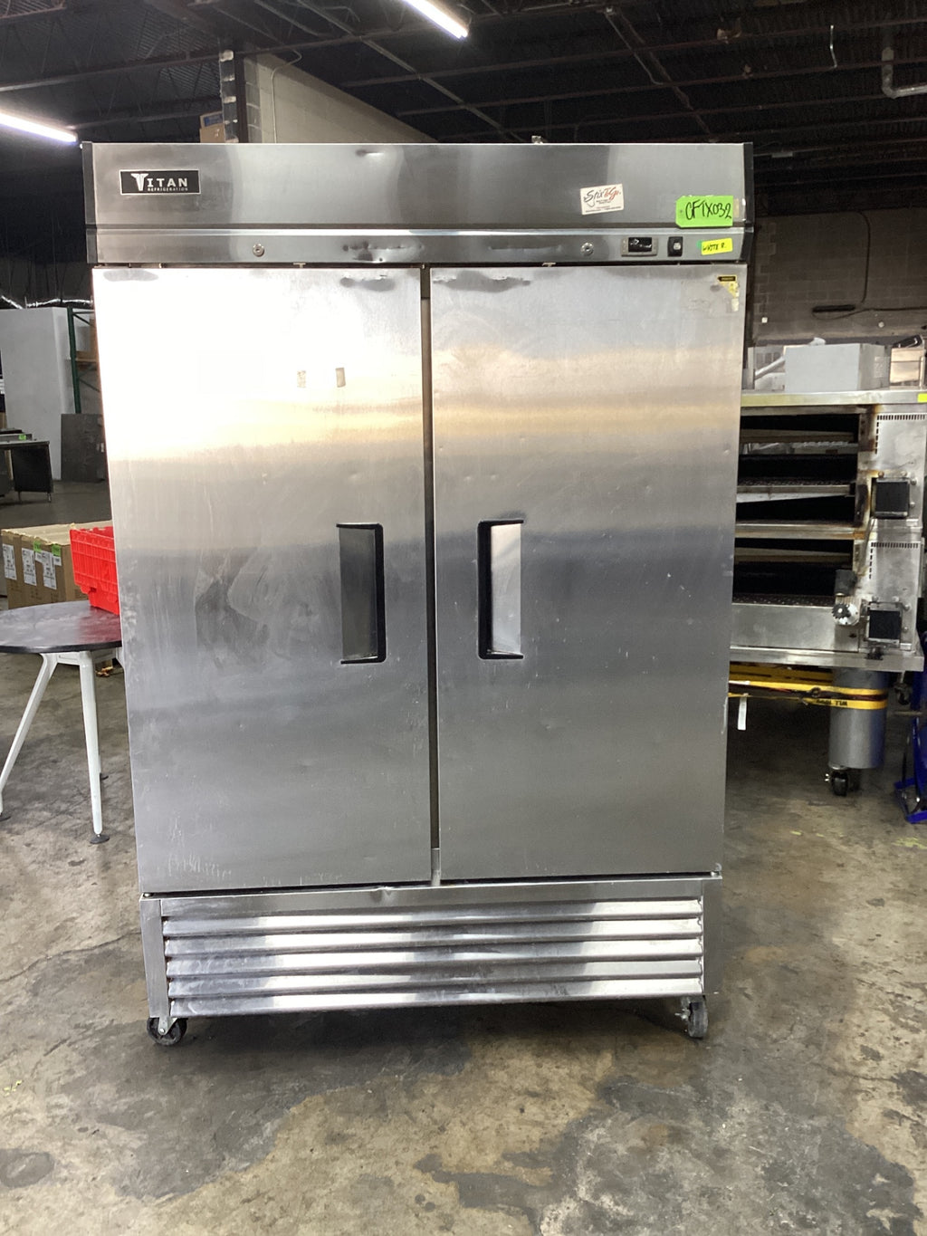 Titan XTF49-BM 2 Door Reach In Refrigerator