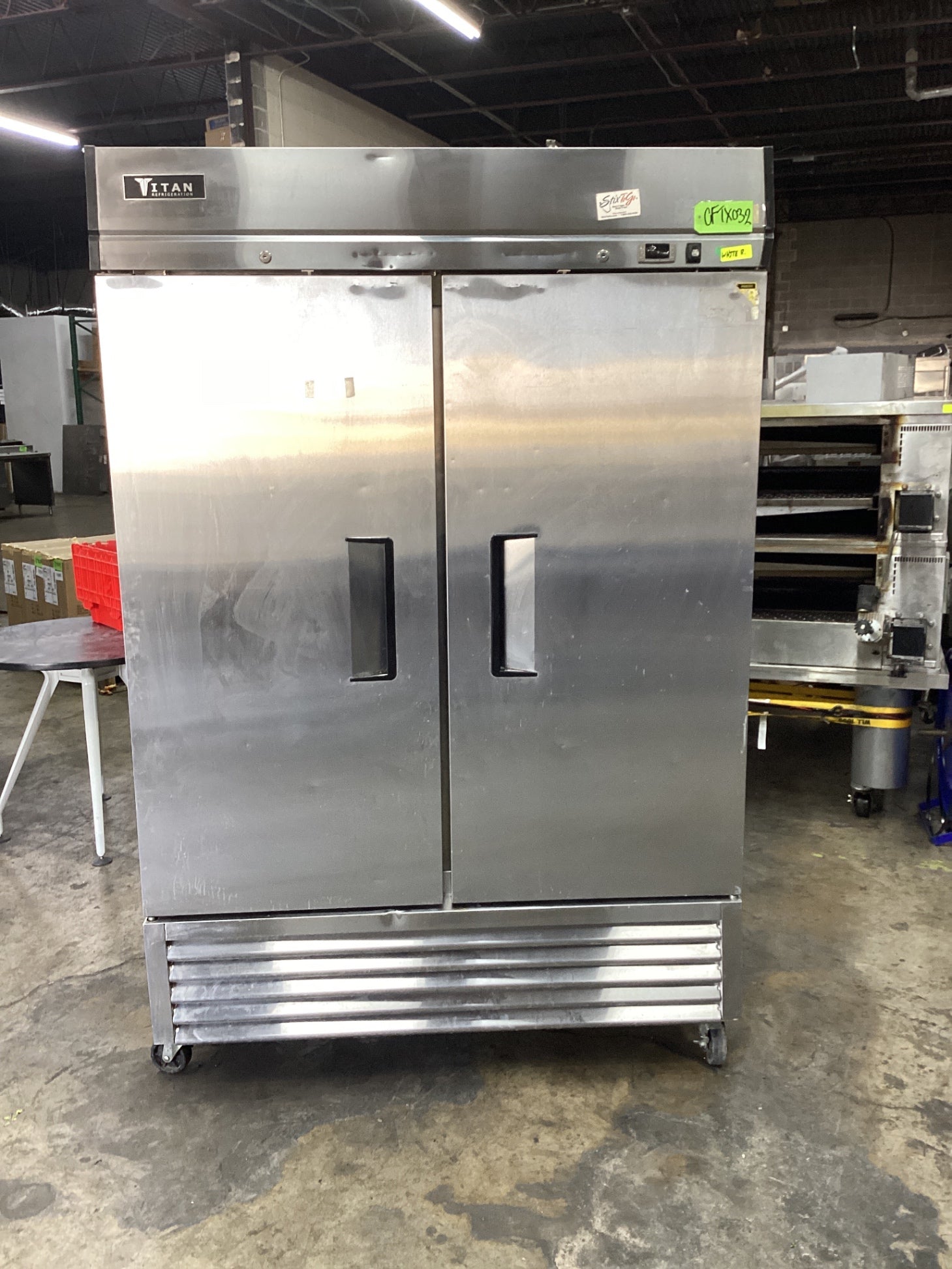 Titan XTF49-BM 2 Door Reach In Refrigerator