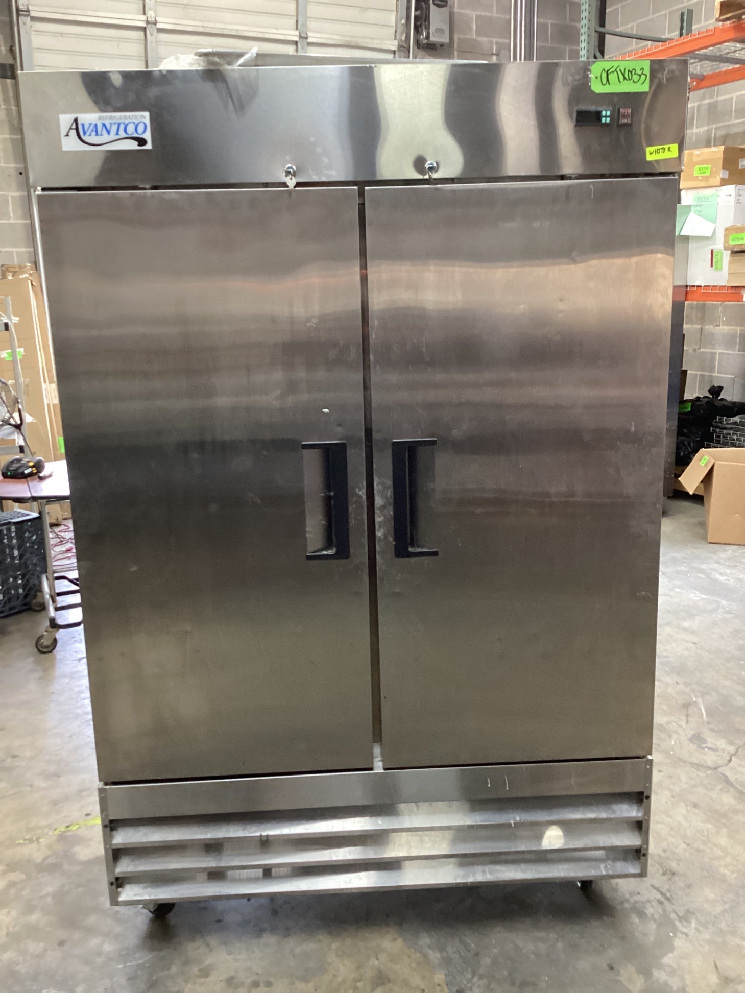 Avantco 178A49FHC 2 Door Reach In Refrigerator