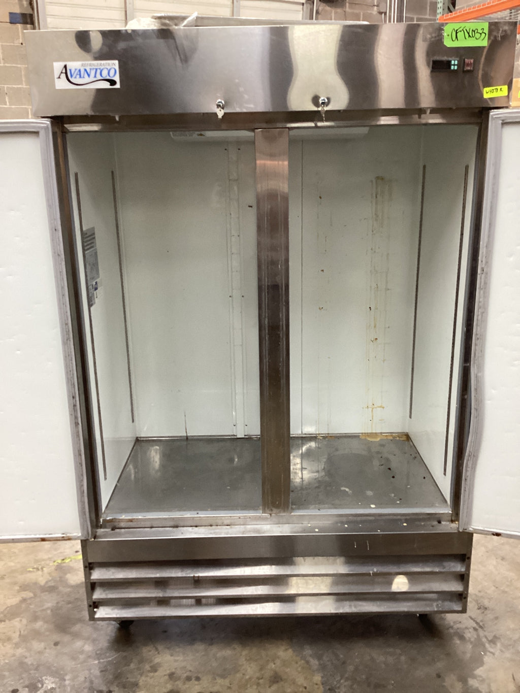 Avantco 178A49FHC 2 Door Reach In Refrigerator