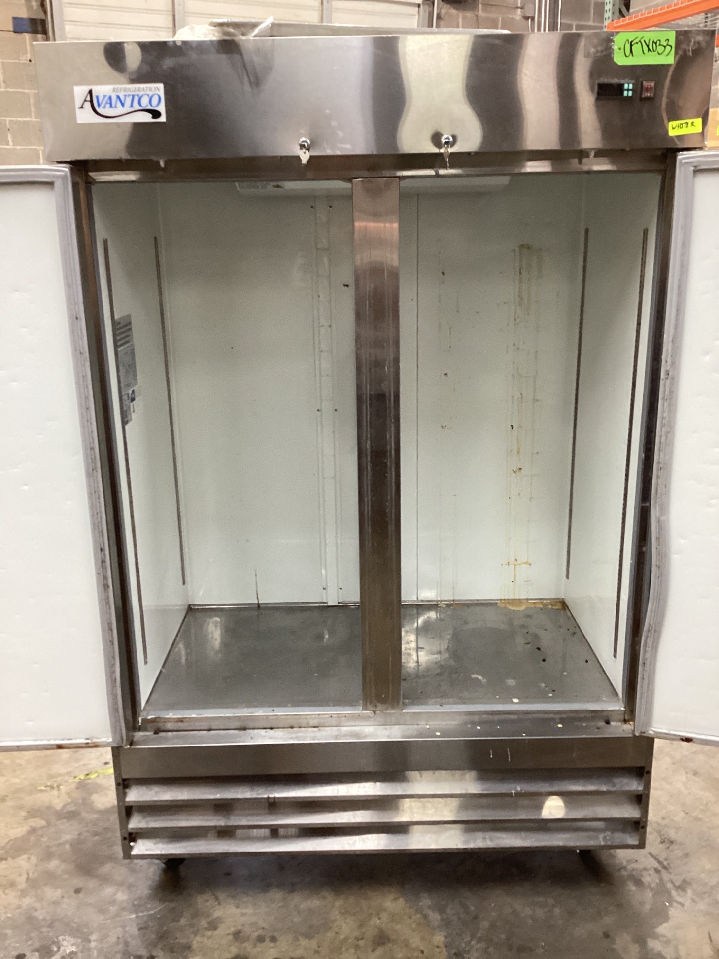 Avantco 178A49FHC 2 Door Reach In Refrigerator