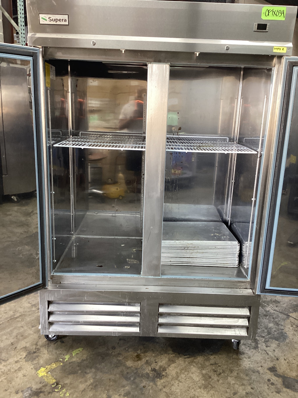 Supera PCR2-ES-SI-HC 2 Door Reach In Refrigerator