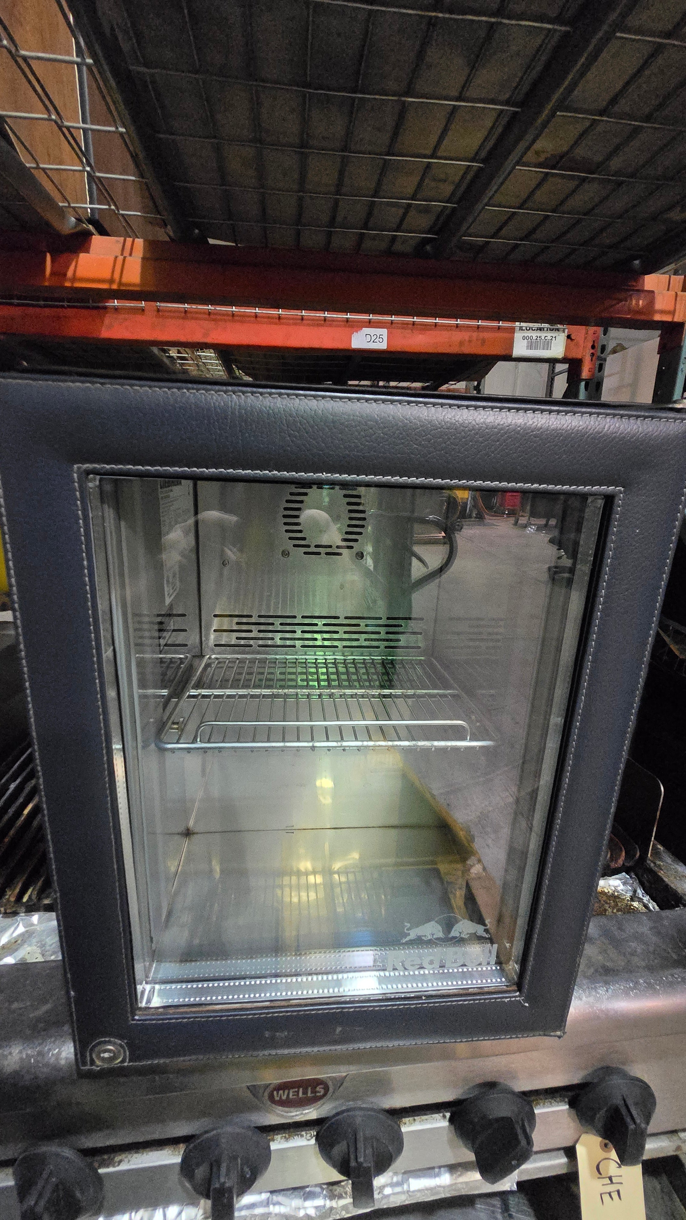 LIEBHERR 1509-100-000US Cooler, Upright Bottle Red Bull Branded 0.7 Cu Ft 115V