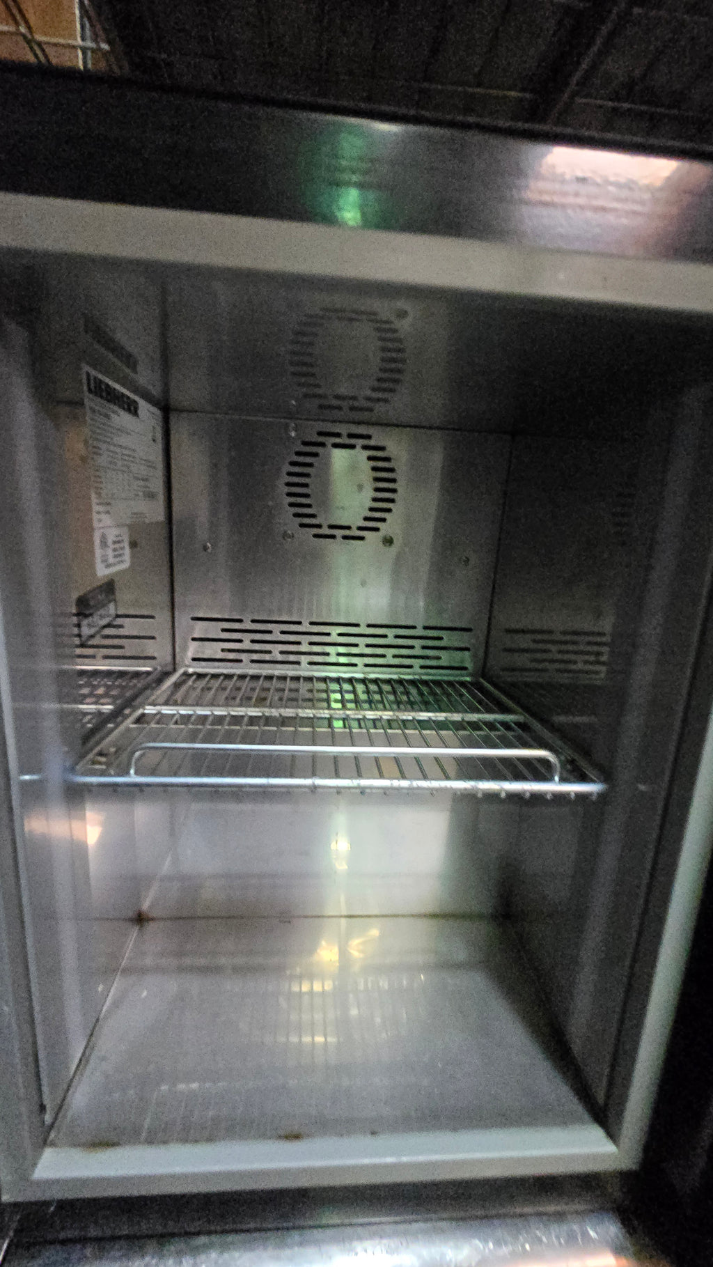 LIEBHERR 1509-100-000US Cooler, Upright Bottle Red Bull Branded 0.7 Cu Ft 115V