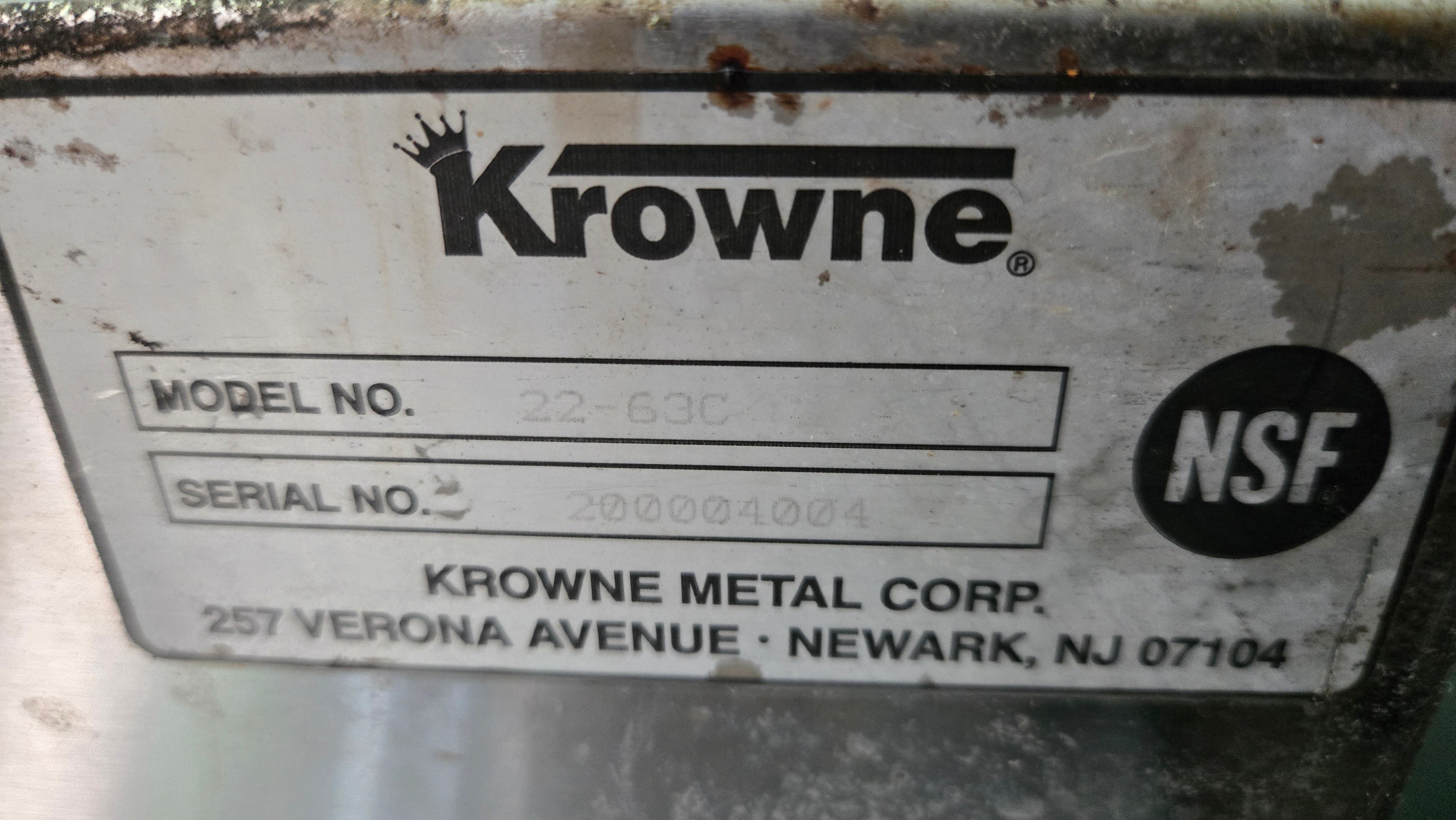 Krowne 22-63C Commercial Sink, Three Compartment, Two Drainboards Stainless Steel, Faucet Included, on Legs