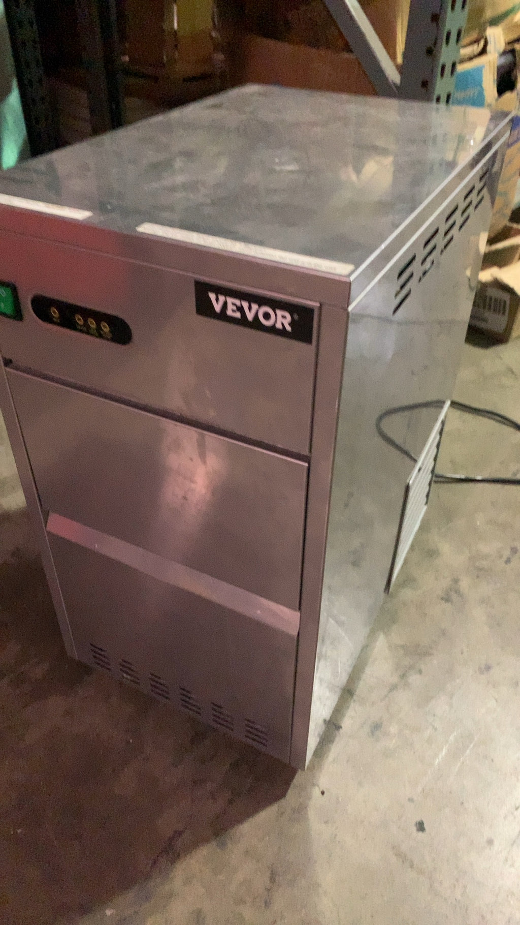 VEVOR SZB-20 Ice Maker, Commercial Freestanding 110-120V 60Hz 270W 3.8A