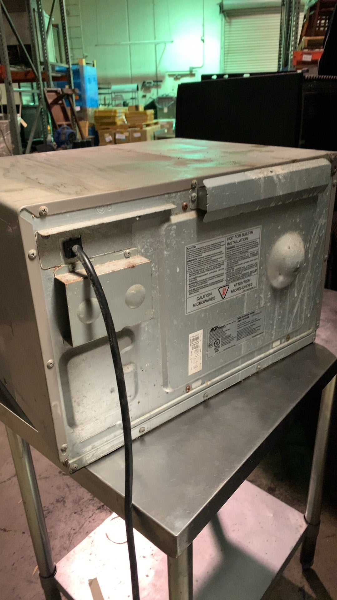 ACP Amana RCS10DA Microwave Oven, Commercial 1000 Watt 120V