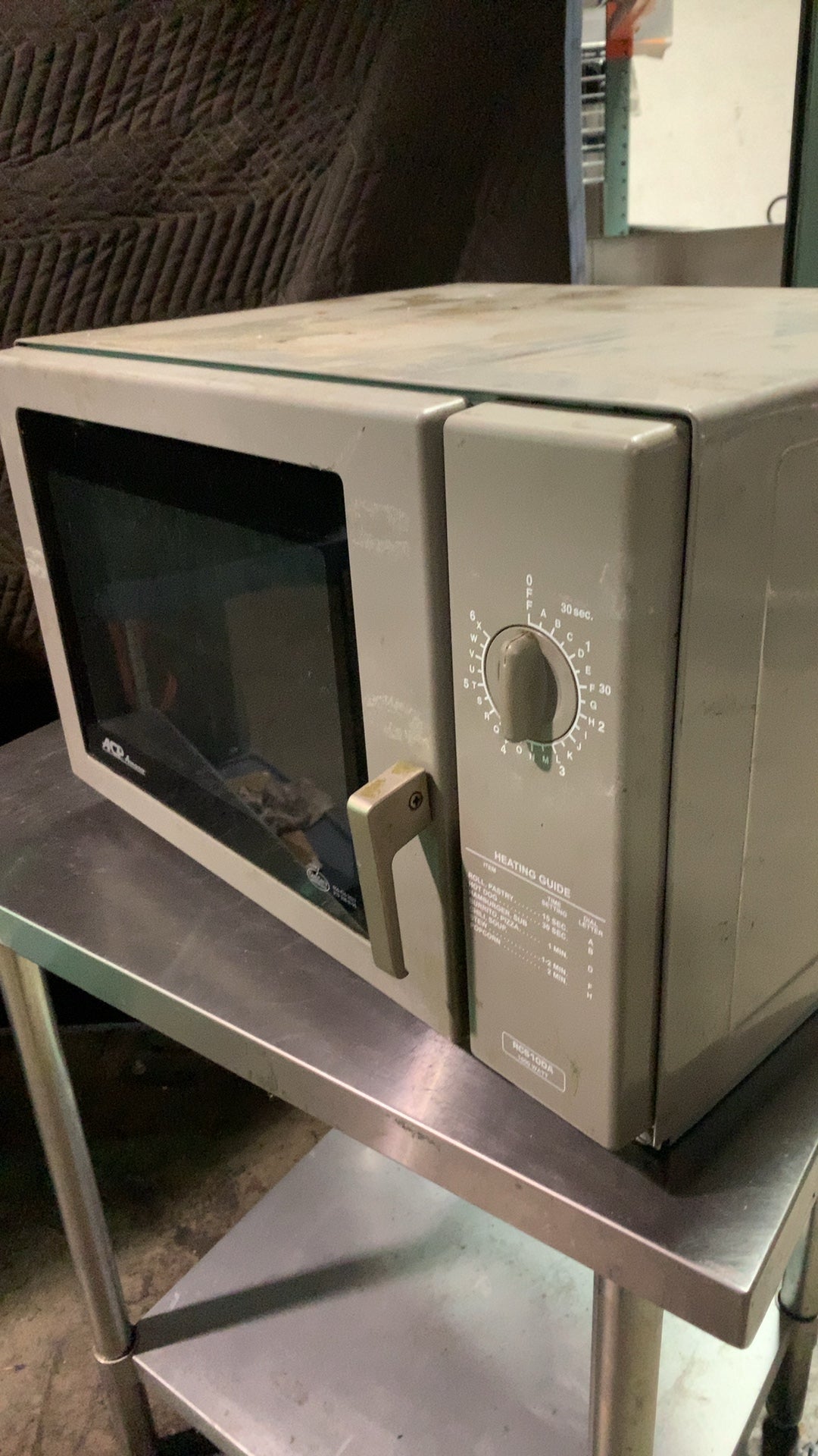ACP Amana RCS10DA Microwave Oven, Commercial 1000 Watt 120V