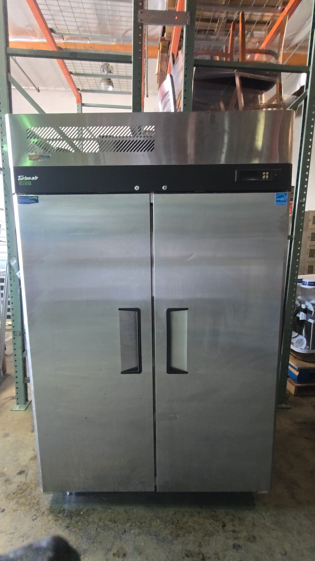 Turbo Air M3F47-2-N Reach-In Refrigerator, Two-Door Upright Stainless Steel 115V