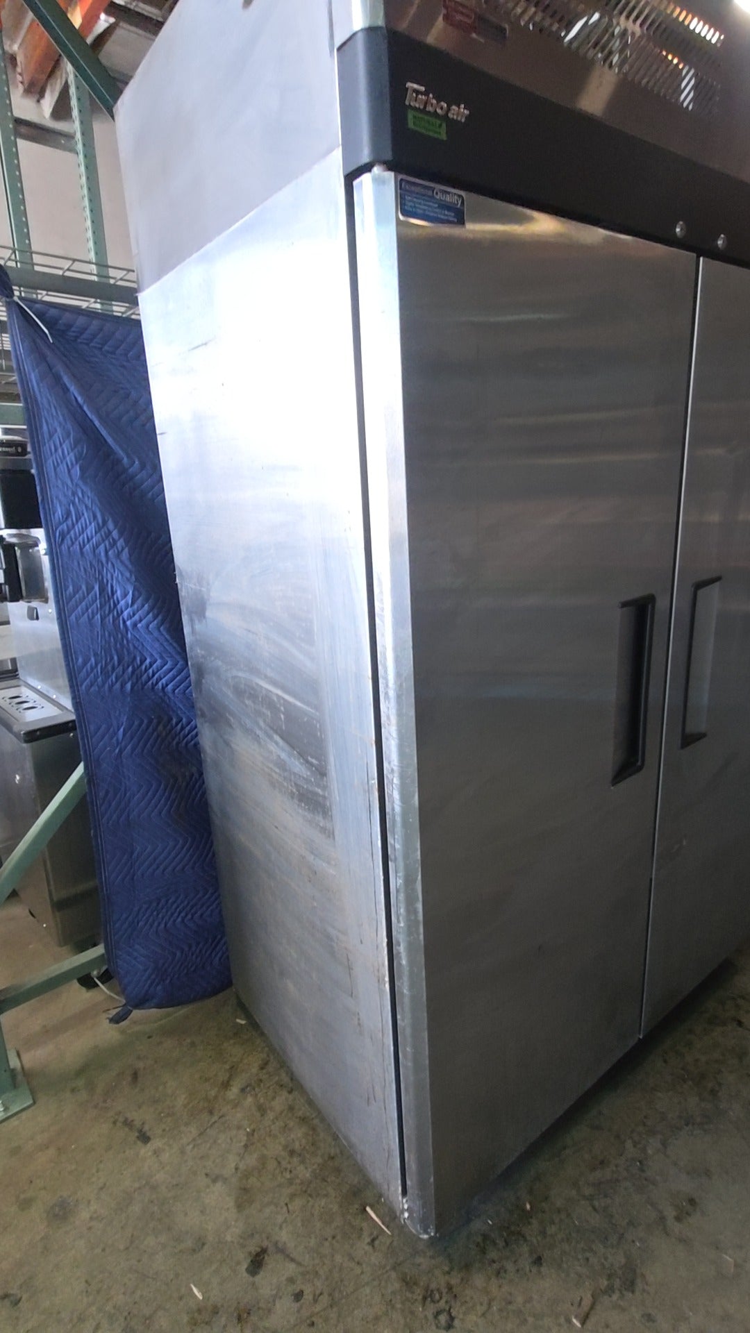 Turbo Air M3F47-2-N Reach-In Refrigerator, Two-Door Upright Stainless Steel 115V