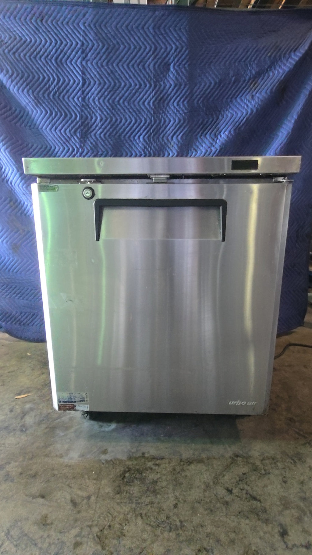 Turbo Air MUF-28A Freezer, Undercounter Single Door Stainless Steel 115V R-290 Refrigerant