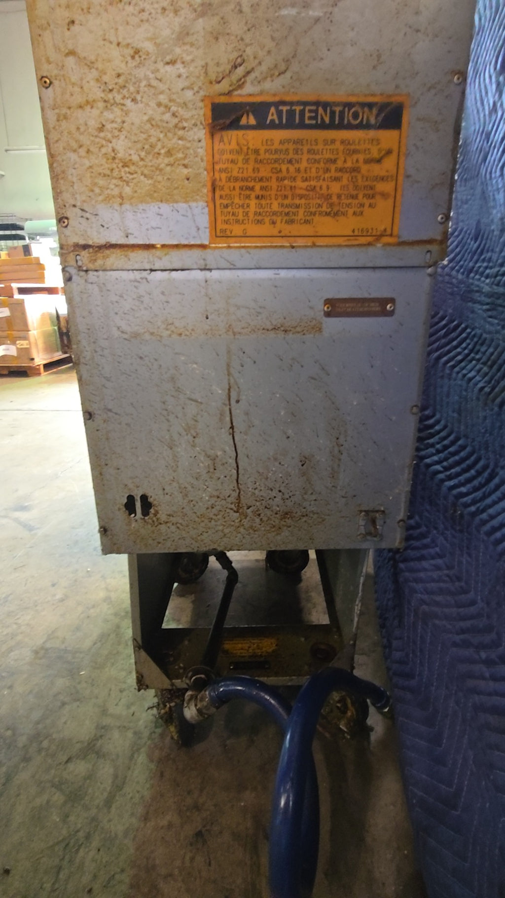 VULCAN 3GR45 Deep Fryer, Commercial Gas, Floor Model On Casters