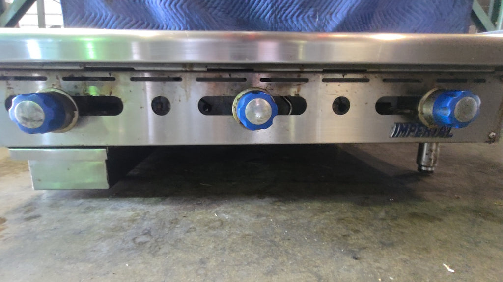 IMPERIAL IRG-36 Griddle, Countertop Gas 3 Burners Stainless Steel