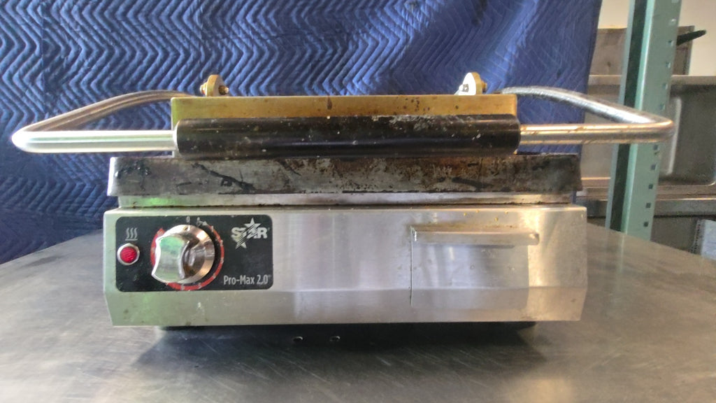 STAR MFG. INTERNATIONAL INC. PS1PL Panini Press, Countertop Single Control Knob, Smooth Plates