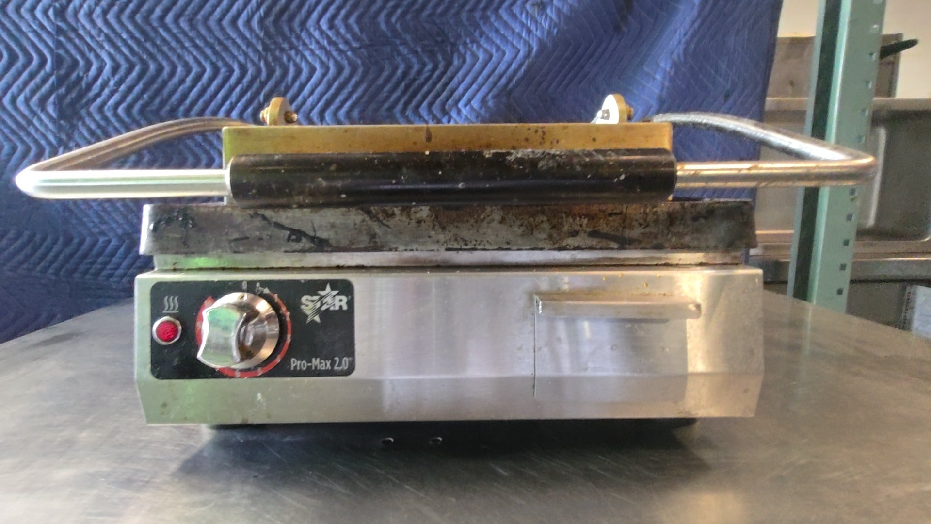 STAR MFG. INTERNATIONAL INC. PS1PL Panini Press, Countertop Single Control Knob, Smooth Plates