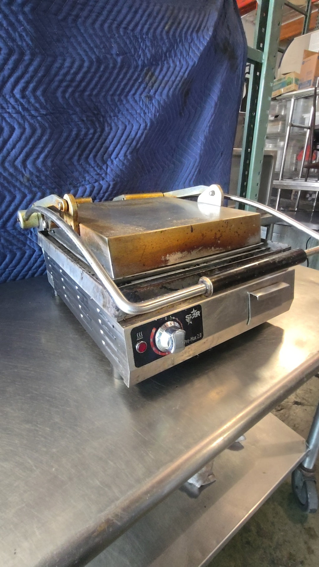 STAR MFG. INTERNATIONAL INC. PS1PL Panini Press, Countertop Single Control Knob, Smooth Plates