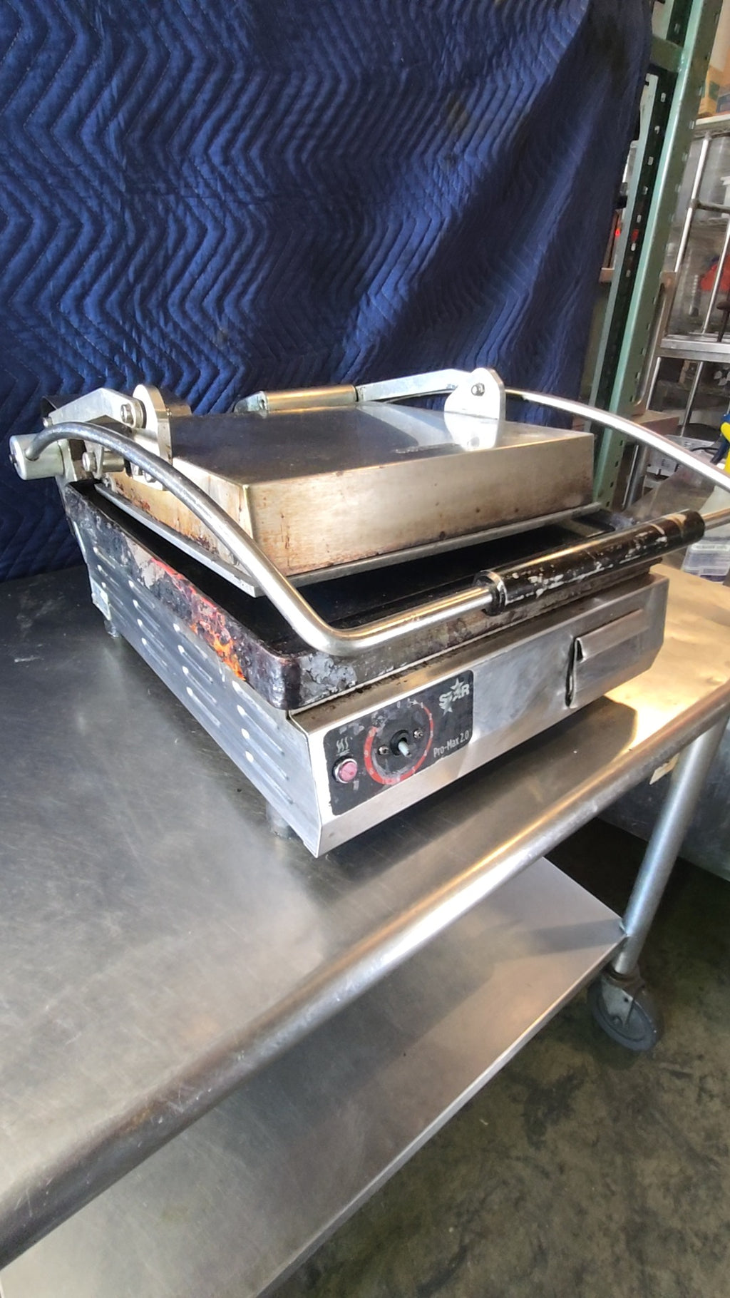 STAR MFG. INTERNATIONAL INC. GST14 Panini Press, Commercial Pro-Max 2.0 Series 120V 1800W Flat Plate
