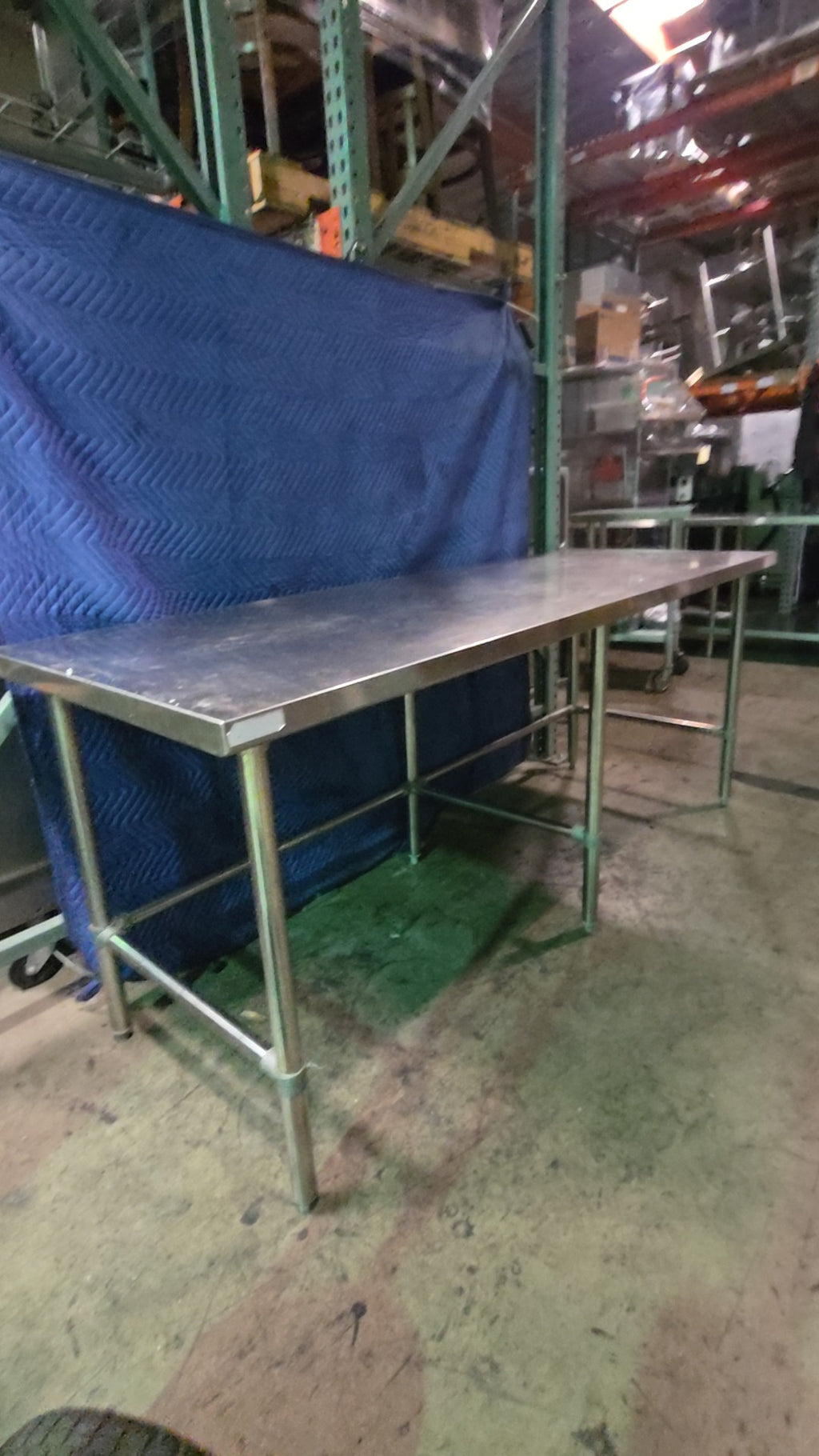 CST-6030 Work Table, Stainless Steel With Undershelf Adjustable Feet